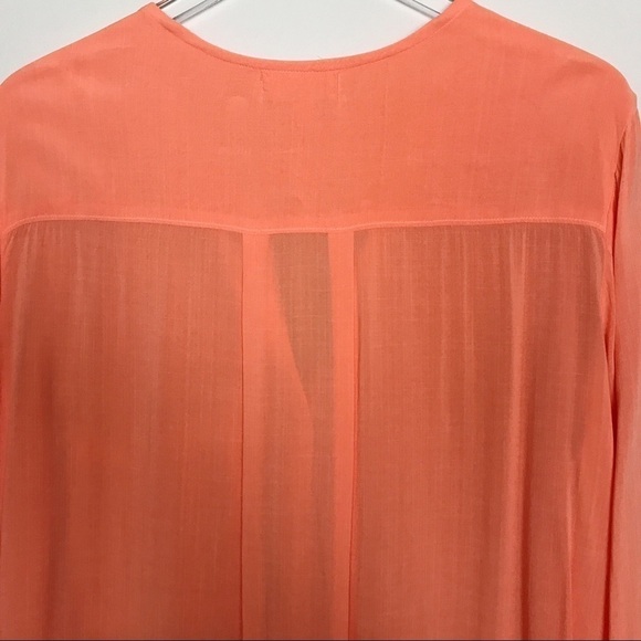 Anthro Cloth & Stone West Coast Henley Tunic Top M - Picture 3 of 8